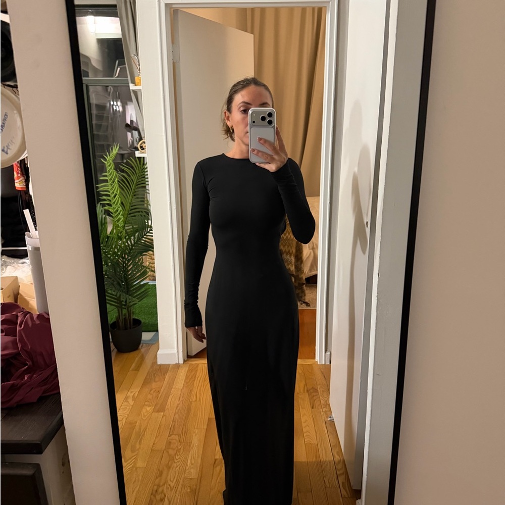 WeWoreWhat Black Long Sleeve Dress